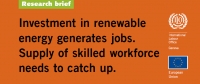 Investment in renewable energy generates jobs. Supply of skilled workforce needs to catch up