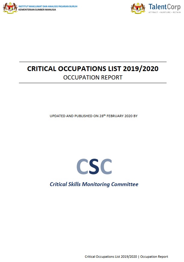 Critical Occupations List Report (Occupation Report) 2019/2020