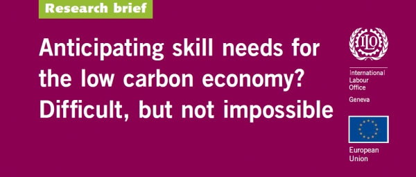 Anticipating skill needs for the low carbon economy? Difficult, but not impossible