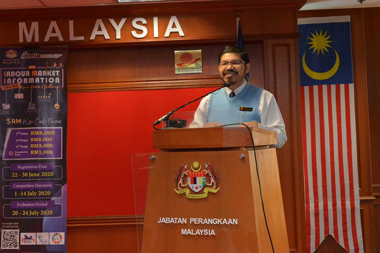 Majlis Pelancaran Labour Market Information Open Data Challenge oleh Ketua Perangkawan Malaysia, YBhg. Dato' Sri Dr. Mohd Uzir Mahidin