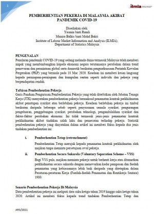 Article: Pemberhentian Pekerja di Malaysia Akibat Pandemik Covid-19