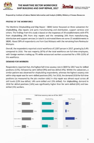 Article: The Maritime Sector Workforce: Ship Building and Ship Repair (2017)