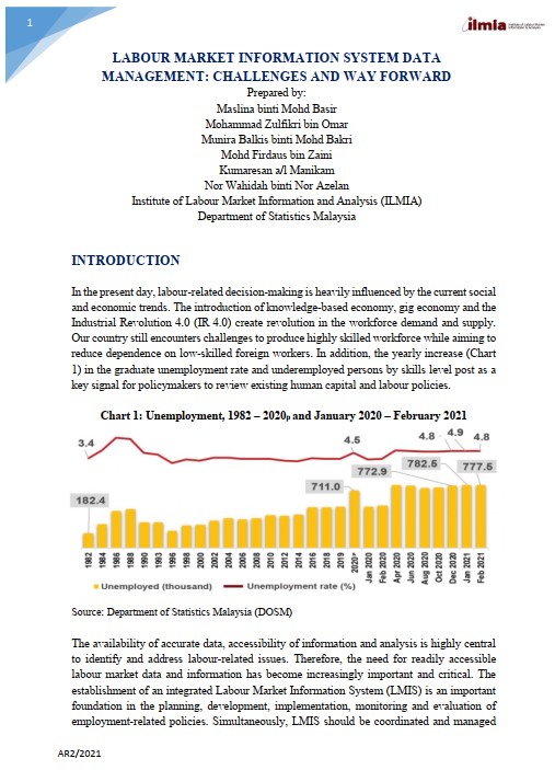 Article: Labour Market Information System Data Management: Challenges And Way Forward